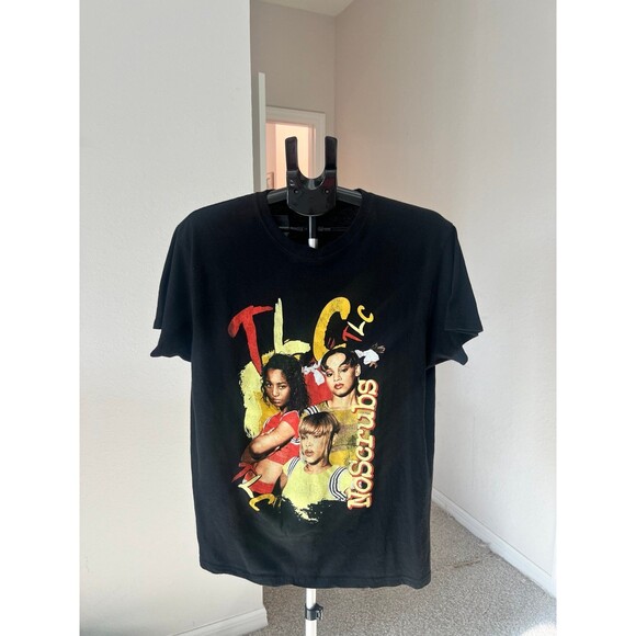 90’s Vintage TLC No Scrubs Graphic Tee - Size Large - Picture 1 of 6